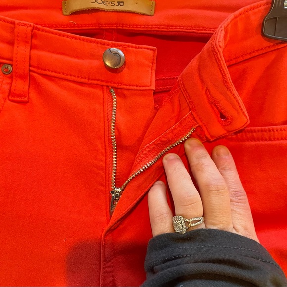 Joe's neon orange midrise skinny jean size 26 - Picture 7 of 8